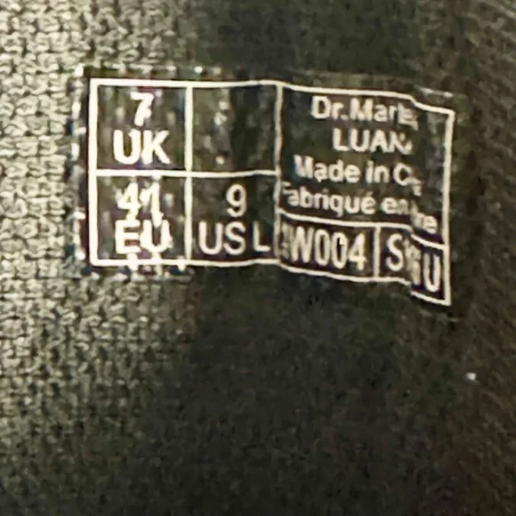 Dr. Martens Women’s Luana Leather Boots Cherry Red Smooth Sz 9 - Picture 16 of 16